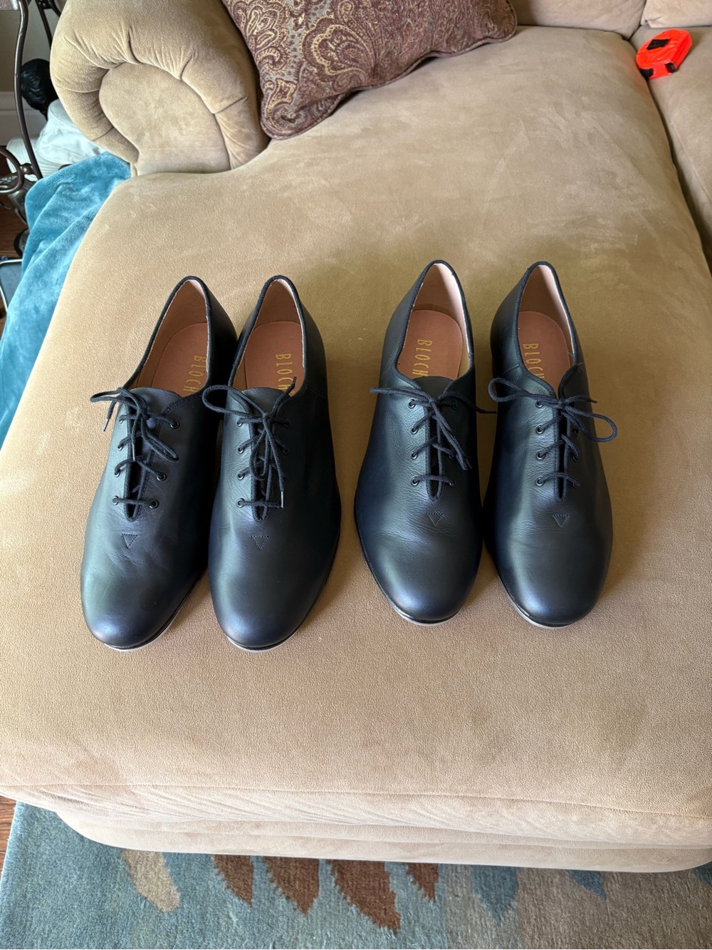 Bundle Bloch Black Leather Lace-Up Oxfords - Classic Men’s Tap/Practice Shoes